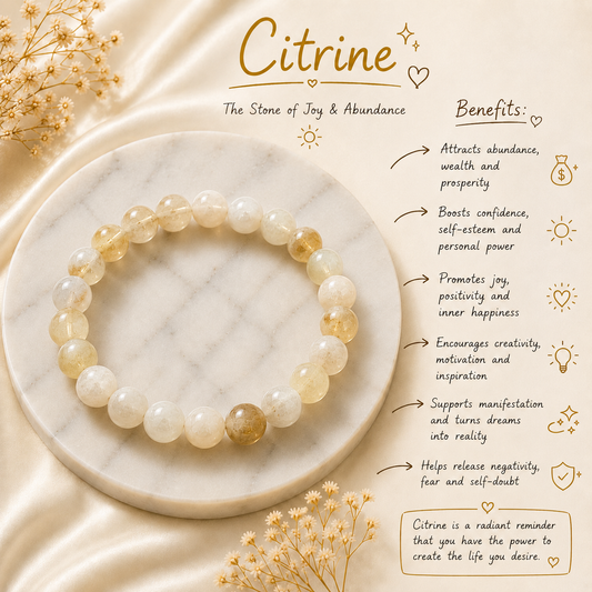 Citrine Beads Bracelet