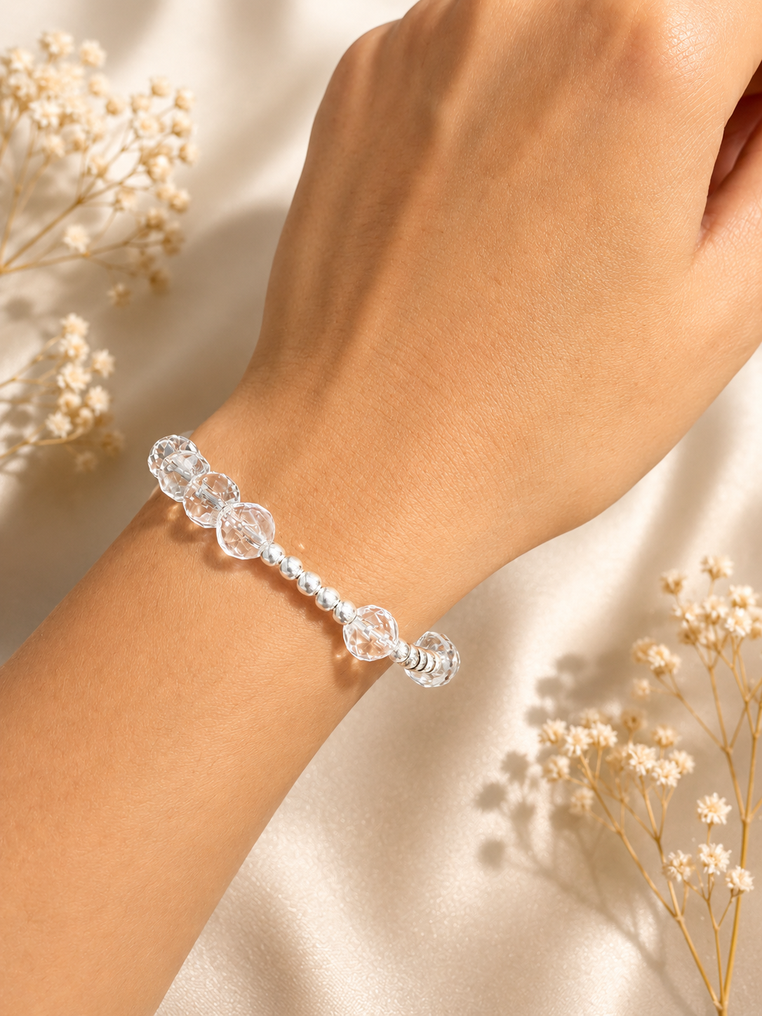 Starlit Crystal Quartz Bracelet