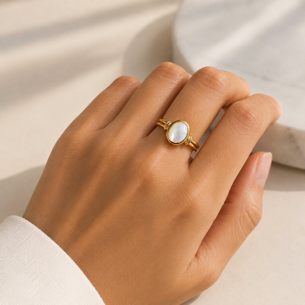 Heirloom Moonstone Ring