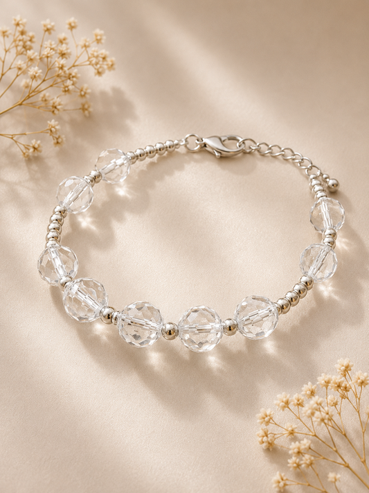 Starlit Crystal Quartz Bracelet