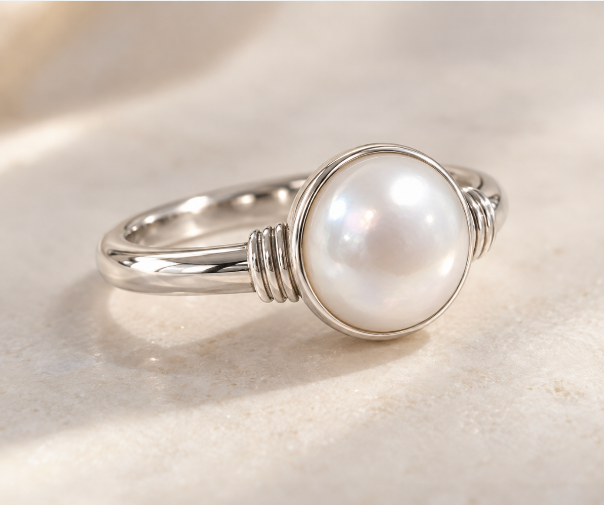 Stambh Pearl Ring